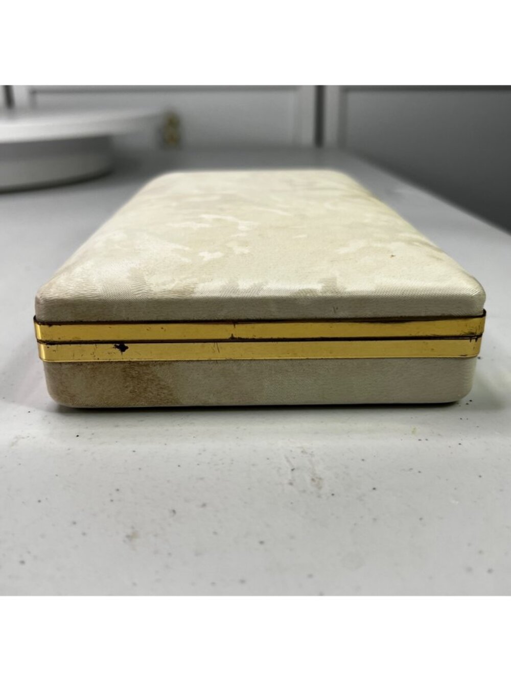 Vintage Mele Jewelry Travel Case Hinged Hard Clamshell From 1950s - Picture 6 of 16